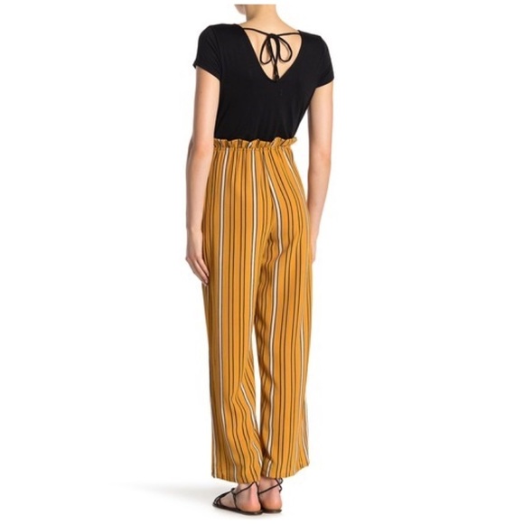 Bailey Blue Short Sleeve Stripe Contrast Jumpsuit - Picture 2 of 5